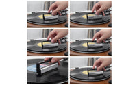 Soft Carbon Fiber Vinyl Brush Handheld Anti-Static Vinyl Brush Compact Gentle for Audiophiles, DJ, Home Audio