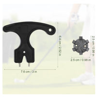 Wear-Resistant Replacement Golf Spikes Includes Removal Tool Footwear Accessory for Golfers