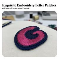 Embroidered Letter Applique Decorative Embroidered A-Z Letters Versatile Colorful Letter Applique for DIY Enthusiast S, Parents, School Uniforms