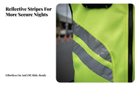 Reflective Motorcycle Vest Breathable Bright Motorcycle Safety Vest Safety Gear Lightweight Quick Drying