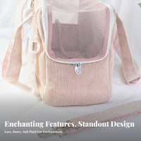 Multiple Carrying choices Soft-Sided Mesh travel enclosure Lightweight Design Pet Travel Bag Airline Compatible pet Transporter Internal Safety Leash for Small Dog Owners, Travelers, Airports, veterinarianerinarian Visits, Public Transport, Car Trips