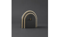 Arched Mantel Clock Compact Desk Clock with Slender Hands Easy-to-Read Classic for Living Room, Office