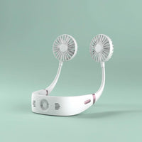 Lightweight & Portable Rechargeable Neckband Fan 3-Speed Adjustable Hands-Unrestricted Cooling Fan Ergonomic Fit for Travel, Outdoor
