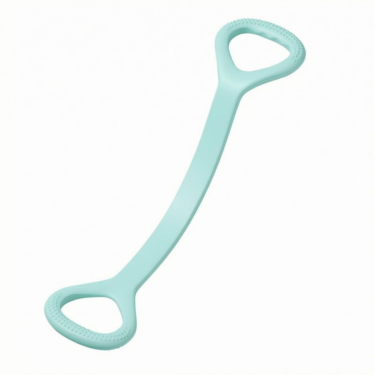 Figure-Eight Resistance Band Sage Green Figure 8 Resistance Band Fitness Gear Dotted Grip Lightweight