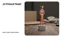 1/64 Miniature Scale Racer Figure Paintable Champagne Festivity Figure Miniature Cameraman Model Three-Dimensional Printed