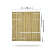 Bamboo Sushi Rolling Mat Easy to Use Sushi Rolling Mat Makisu Natural Traditional for Home Cooks, Meal Prep, Kitchen