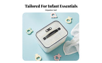 Sterilizable Portable Teether container Large Capacity Portable Soother Container Hygienic Storage Pacifier Holder Easy to Clean for Infants, Newborns, on-the-move, while on-the-moveing, in Diaper Bags, Outdoors