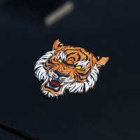 3D Tiger Head Emblem Self-Adhesive Tiger Head Badge Peel and Stick for Fuel Tank