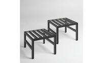 2 Pieces Metal Plant Stand Heavy Duty Furniture Space Saving for Garden, Balcony
