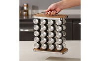 Seasoning Jar Rack Compact Seasoning Bottle Organizer Narrow Profile Modern for Cooks, Kitchen, Dining Room