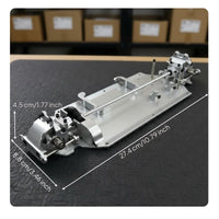 1/12 Scale Car Drivetrain Kit Stable Base Metal RC Car Chassis Kit Modular Design Hobby Part for DIY Enthusiasts