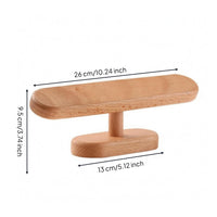 Rounded Edges Crossbar Jewelry Stand Wooden Bracelet Stand Stable Base Beaded Bracelet Holder Space Saving