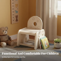 Multi-Functional Adjustable Height children's Furniture Set Child-Safe Adjustable Desk and animal-the childed Chair Set Anti-Slip Feet Toddler Study Table Ergonomic Design for children 2-8 Years, Preschoolers, Studying, Kindergarten, Playroom, Classroom