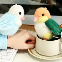Parrot Stuffed Keychain Gift Idea Parrot Stuffed Bracelet Bird Wrist Toy Giftable Snap Bracelet Stuffed Creature Cute