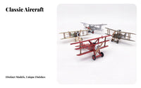 1/72 Historic Plane Model Pre-Assembled Historic Biplane Period Biplane Detailed Diecast Alloy Airplane Model