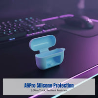 A9pro Earphone Case, 2.0mm Thick Silicone Protective Cover, Shockproof Soft Touch-Sensitive Headphone Pouch, Customizable,