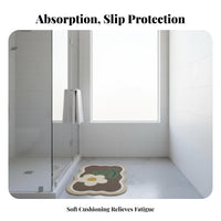 Super Absorbent swift-dryingDrying Foot Pad Non-Slip Bath Rug Soft and Comfortable Bathroom Accessory Easy to Clean for Families, homeowners, Pet Owners, Shower, Entryway, Dormitory