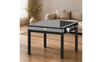 Automatic Mahjong Table Gray Electric Mahjong Table Black Frame Board Game Furniture for Home Use