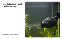 Aquarium Water Circulator Quiet Submersible Circulation Pump 360 Degree Rotation Aquarium Current Pump for Coral Aquarists, Saltwater Aquariums