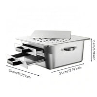 Fitted Lid Rice Noodle Steamer Black Side Handles Rice Noodle Roll Steamer Rectangular Cheung Fun Maker Compact