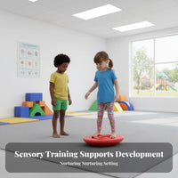 Anti-Slip Surface Balance Board Interactive Fun Egg Shaped Rocker Board Long-Lasting Construction Active Play Equipment for Toddlers, Preschoolers, Kindergarten, Home, Playroom