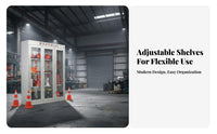 Micro Fire Station Cabinet Fire Resistant Fire Equipment Cabinet Emergency Supplies Locker for Property Managers, Factories, Warehouses