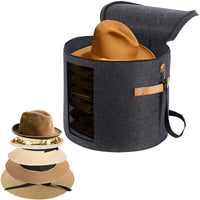 European Round Hat Storage Box, Portable, PVC Transparent, with Handle