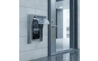 Universal Access Control Cover with Sliding Canopy Sunproof Sliding Rain Cover Resistant Curved Panel Canopy Easy Installation for Outdoor