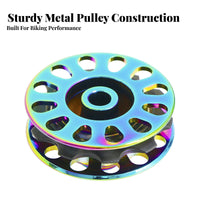 Folding Bike Chain Tensioner Aluminum Alloy Construction Chain Tensioner Pulley Folding Bike Guide Wheel Steel Bearing