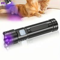 Multi-Functional 365nm Blacklight Torch Multifunctional 365nm Flashlight Black Filter Lens Flashlight Lightweight for Collectors, Home Inspection, Antique Appraisal, Travel