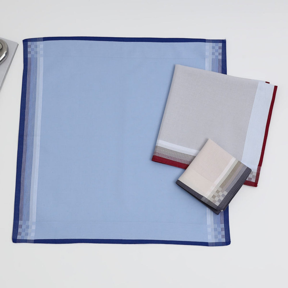 Sweat-Absorbent Cotton Handkerchief Soft Textile Men's Cotton Handkerchief Reusable for Women, Gentlemen, Formal Events, Business Attire
