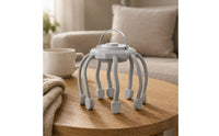 Flexible Arms Tentacle Head Massager Rounded Pads Electric Head Massager Compact Personal Care Device Polished Finish