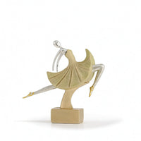 Ballerina Figurine Sculptural Ballet Dancer Figurine Ballet Dancer Statue Decorative Decor Elegant for Dancers, Living Room
