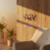 Perching Bird & Arbor Hanging Ornament Easy to Suspended Bird Window Light Ornament Indoor Outdoor Use Colorful Acrylic Hanging Decor for Garden