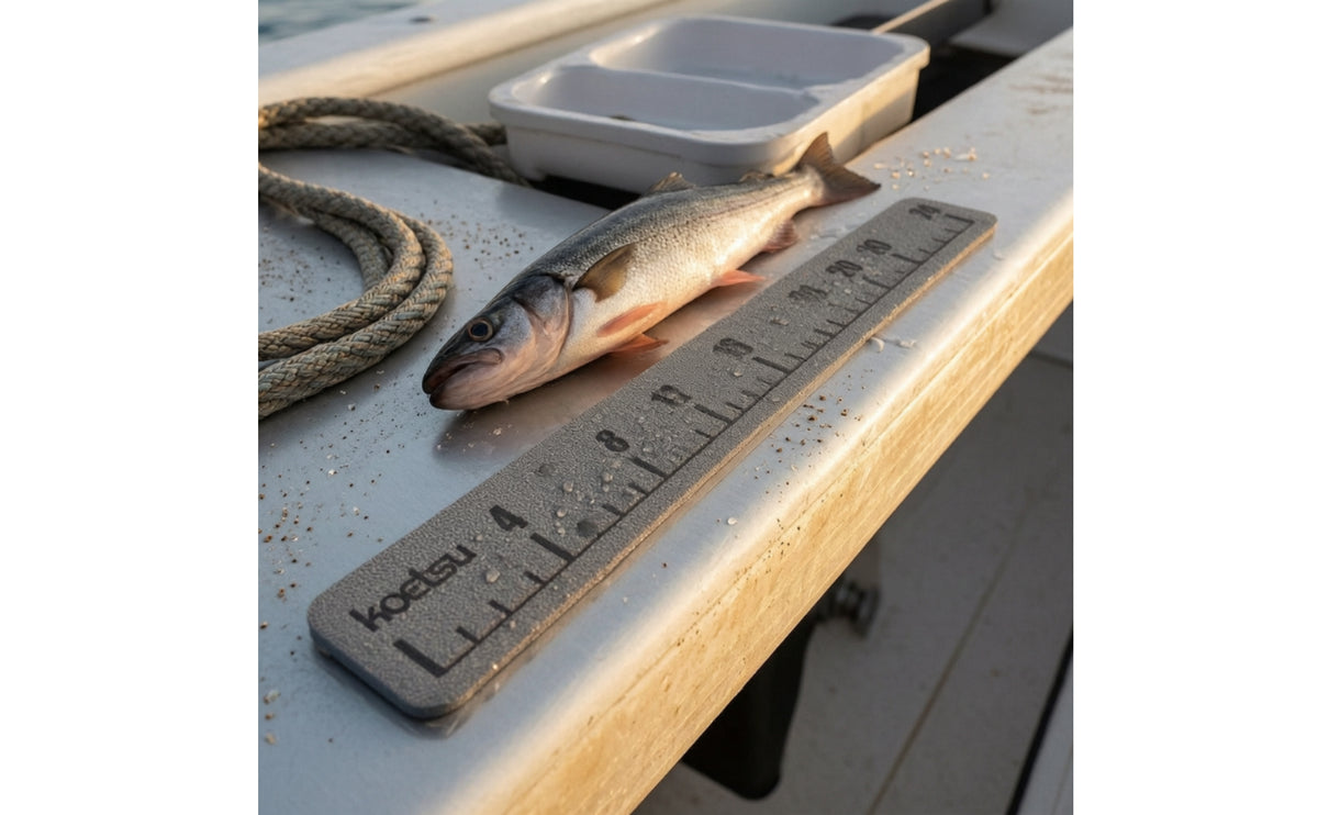 Easy to Install Catch Ruler with Adhesive Backing EVA Foam Catch Ruler Waterproof Large Numbers for Fishermen, Anglers, Boats, Kayaks