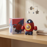 Side Nozzles Spacecraft Bath Toy Circular Window Rotating Spacecraft Toy 360-Degree Rotation for Children