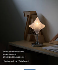 法式中古风卧室床头氛围台灯复古星星玻璃灯全光谱护眼装饰小夜灯