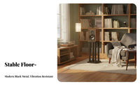 Shock Absorbing Bookshelf Speaker Stand Vibration Reduction Floor Speaker Stand Minimized Vibrations Audio Accessory Stable for Audiophiles, Home Theater Enthusiasts, Music Producers, Living Room