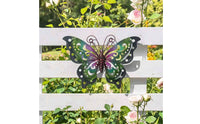 Decorative Winged Metal Art Wall Art Cutout Butterfly Wall Art Painted for Living Room, Garden, Patio