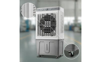 Evaporative Air Cooler with Wheels Wheeled Evaporative Air Cooler Three-Speed Oscillating for Workshop, Factory