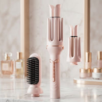 Multi-Functional 3-in-1 Hair Styler Electric Hair Styler with Interchangeable Heads Smooth Curling Iron Brush for Home, Travel