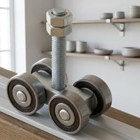 12mm Bolt Bolt Hanging Door Roller Assembly Hex Nut Top Hung Sliding Door Rollers Effortless Rolling Sliding Track Roller Heavy Duty