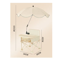Portable Folding High Chair Adjustable Pole Travel Infant Seat Child Seating for Children, Outdoor