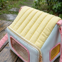 Parrot Travel Bag for Cockatiel and Parakeet, Bird Outing Bag with Standing Perch, Removable Tray, Shoulder Strap, Outdoor Small Bird Carrier