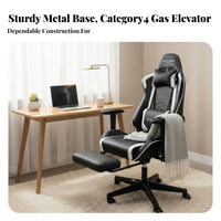 Reclinable spinerest Reclining Highspine Chair Adjustable Height Ergonomic Chair with Footrest robustDuty Base Gaming Seat Lumbar Support Pillow for Students, Home Users, Remote Workers, Dormitory, Study, Game Room, Bedroom