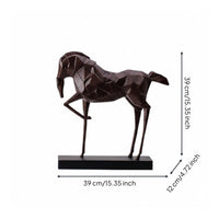 Geometric Horse Statue Easy to Clean Faceted Horse Sculpture Gift Idea
