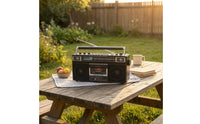 Retro Cassette Radio Bluetooth Portable Cassette Radio Retro Tape Boombox USB/SD Playback