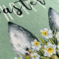 Easter Table Runner Soft Textile Linen Blend Table Runner Machine Washable House Decoration for Party Hosts, Homeowners, Kitchen