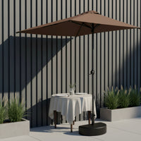 Side Umbrella Crank-Open Cantilever Umbrella Blocking for Terrace, Balcony