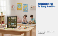 Kids Logic Tabletop Game, Brain Training Puzzle Toy, Immersive Reasoning Book Set for Ages 6-14